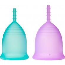 Набор менструальных чаш «Clarity Cup», размеры S и L, SX 0052, из материала Силикон, длина 8 см.