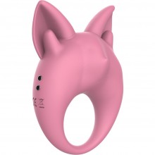 Перезаряжаемое кольцо «Kitten Kiki Pink» для клиторальной стимуляции, Lola Games 7200-01lola, из материала Силикон, цвет Розовый, длина 8.5 см.