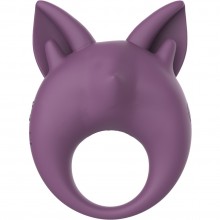 Виброкольцо «Kitten Kiki Purple» для клиторальной стимуляции, Lola Games 7200-03lola, из материала Силикон, коллекция Mimi Animals, длина 8.5 см.