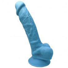 Гиперреалистичный фаллоимитатор «Model 1 7», цвет голубой, Adrien Lastic 220253, из материала Силикон, длина 17.6 см.