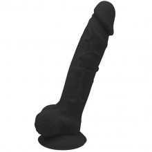 Реалистичный фаллоимитатор «7 inch Black» на присоске, цвет черный, Dream Toys 21562, длина 16.5 см.