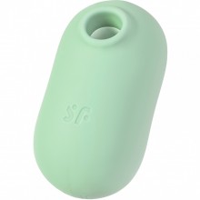 Вакуумный вибростимулятор клитора «Pro To Go 2», цвет мятный, Satisfyer J2018-308-1, из материала Силикон