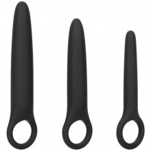Набор из 3 анальных расширителей «Boundless Dilator Trio», цвет черный, California Exotic Novelties SE-2700-60-3, бренд CalExotics, из материала Силикон, длина 10.75 см.