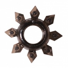 Эрекционное кольцо «Rings Gear», черный, Lola Games 0112-21Lola, из материала TPR, длина 4.5 см., со скидкой