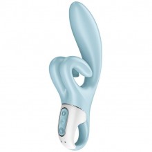 Вибратор-кролик для клитора и точки G «Touch Me Blue», цвет голубой, Satisfyer 4036632, длина 21.2 см.