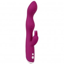 Вибратор-кролик «Sweet Smile A & G-Spot Rabbit Vibrator», из материала Силикон, цвет Фиолетовый, длина 23.6 см.