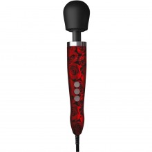 Жезловый вибратор «Doxy Die Cast» с подвижной массажной головкой, красный, 54006600000, из материала Силикон, длина 37 см.