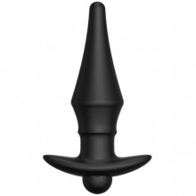 Перезаряжаемая анальная пробка «№08 Cone-shaped butt plug», цвет черный, Erozon ER01508-08, из материала Силикон, длина 13.5 см.