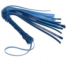 Синяя многохвостая лаковая плеть, длина 40 см, Sitabella 5018-550, бренд СК-Визит, из материала Искусственная кожа, длина 40 см.