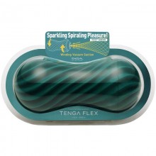 Мастурбатор «Tenga Flex Fizzy Green», цвет зеленый, FLX-004, длина 20 см.