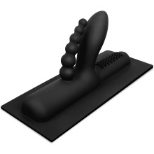 Насадка для двойного удовольствия для премиум секс-машины «Buckwild Cowgirl», цвет черный, CG-004, из материала Силикон, длина 24 см.