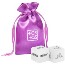 Кубики неоновые для двоих «50 оттенков страсти. Позы и время», цвет белый, Ecstas 7100259