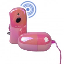 Розовое виброяйцо «Wireless Vibrating Egg» на дистанционном пульте управления, цвет розовый, Seven Creations RW05U005T2T2, из материала Пластик АБС, длина 6 см.