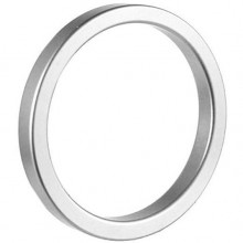 Алюминиевое кольцо на половой член, цвет серебристый, TNK-0026S, из материала Алюминий, диаметр 5 см.