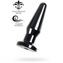 Классическая анальная втулка «POPO Pleasure Gemini», цвет черный, ToyFa 731412, длина 12.3 см.