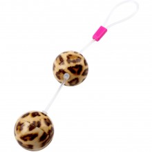 Вагинальные шарики «The Leopard Ball» со смещенным центром тяжести, цвет леопард, Chisa Novelties CN-330145278, длина 22.5 см.