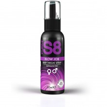 Спрей для глубокого минета «S8 Deep Throat Spray» со вкусом мяты, 30 мл, Stimul8 STB97445, цвет Бесцветный, 30 мл.