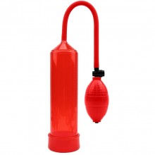 Вакуумная помпа для мужчин «Max Version», цвет красный, Chisa Novelties CN-702365765, из материала Пластик АБС, длина 23.5 см.