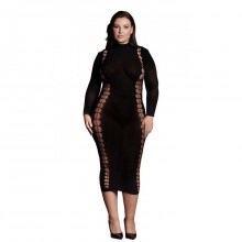 Откровенное платье «Carme», цвет черный, размер XL/4XL, Shots Media SHA006BLKOSX, из материала Нейлон
