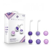 Набор шариков «Wellness Kegel Training Kit» для тренировок, цвет фиолетовый, BL-444004, бренд Blush Novelties, из материала Силикон