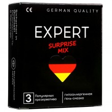 Презервативы «Surprise Mix № 3», 3 штуки, Expert 201-0632, из материала Латекс