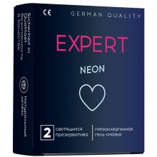 Презервативы Еxpert «NEON» светящиеся, 2 штуки, 401-0311