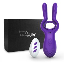 Кольцо на пенис на дистанционном пульте управления «Remote Control Vibrating Penis Ring», цвет фиолетовый