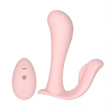 Розовый вибратор для двойной стимуляции «Panty», Tracys Dog AVB214PI, бренд Tracy`s Dog, из материала Силикон, длина 12 см.