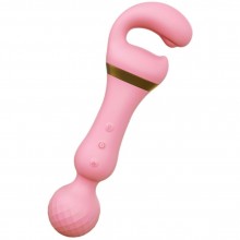Вибромассажер многофункциональный «Magic Wand Massager G Spot Vibrator», цвет розовый, Tracys Dog AVB264PI, из материала Силикон