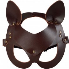 Эффектная маска «Кошечка», коричневая, Sitabella 3438-8, бренд СК-Визит, из материала Кожа