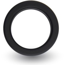 Кольцо эрекционное минималистское «Rooster Enric», цвет черный, VelvOr E31017, диаметр 4.6 см.
