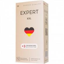 Презервативы увеличенного размера «XXL», 12 шт + 3 бесплатно, Expert 922/1, длина 18 см.