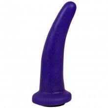 Фиолетовая гладкая изогнутая насадка-плаг, Биоклон LoveToy 237300, длина 13.3 см.