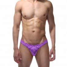 Яркие мужские трусы из фиолетового кружева, размер L/XL, La Blinque LBLNQ-15411-LXL, цвет Фиолетовый