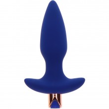 Анальная вибропробка с дистанционным управлением «The Sparkle Buttplug», Toy Joy DEL10225, цвет Синий, длина 13.5 см.