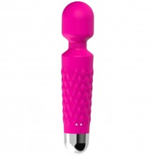 Вибромассажер «Massager» с большой головкой, цвет розовый, Silicone Toys USK-W07 POSTMAN, длина 19.8 см.