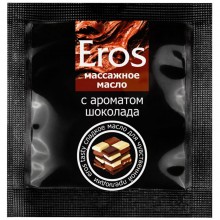 Масло массажное «Eros Tasty» с ароматом шоколада, 4 г, Биоритм lb-13007t, из материала Глицериновая основа, 4 мл.