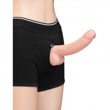 Шорты для страпона «INGEN Horny Shorts», цвет черный, размер XL/XXL, LoveToy LV715020C, диаметр 4.1 см.