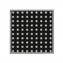 Сувенирный платок «Трискель», шармус,, цвет Черный, длина 60 см.