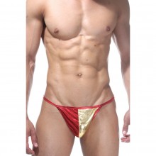 Красно-золотые мужские стринги, размер L/XL, La Blinque LBLNQ-15034-LXL, из материала Ткань, цвет Красный