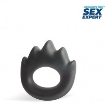 Кольцо эрекционное оригинальное, Sex Expert sem-55265, цвет Черный