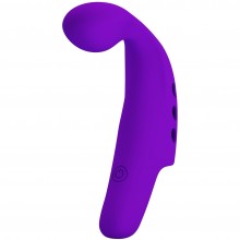 Насадка на палец с вибрацией «Fingering Vibrator Gogron, Baile BI-210298-1, коллекция Pretty Love, цвет Фиолетовый, длина 9.3 см.