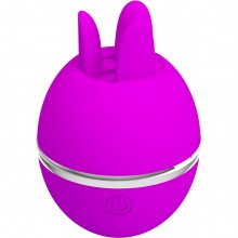 Вакуумный стимулятор клитора «Gemini Ball» с гибкими язычками для имитации оральных ласк, Baile Pretty Love BI-300001, цвет Розовый, длина 7 см.