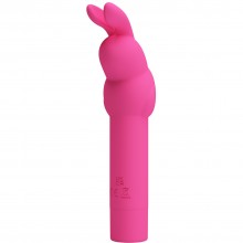 Вибростимулятор в форме кролика «Gerardo», цвет малиновый, BI-300008-1, бренд Baile, коллекция Pretty Love, длина 13.6 см.