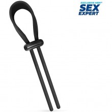 Лассо для члена «Special Pleasure», Sex Expert SEM-55263, из материала Силикон, цвет Черный