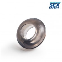 Кольцо эрекционное «Cock Ring», цвет черный, Sex Expert игрушки SEM-55258, из материала TPR