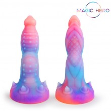 Фаллоимитатор фэнтезийный «Amazing Toys», светится в темноте, материал силикон, Magic Hero MH-13027, длина 21 см.