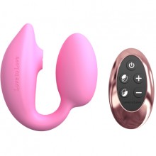 Cтимулятор клитора и зоны G «Wonderlover Pink Passion» с беспроводным пультом, цвет розовый, Love to love 6033203, диаметр 3.9 см.