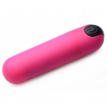 Вибропуля «Bang 21X Vibrating Bullet With Remote Control» с дистанционным управлением, цвет розовый, XR Brands XRAG366-PINK, из материала Силикон, длина 7.6 см.