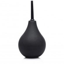 Анальный душ «Clean Stream Thin Tip Enema Bulb», цвет церный, XR Brands XRAD653, из материала TPR, цвет Черный, длина 17.8 см.